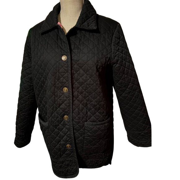 Handmade Reversible Floral Quilted Jacket – Women’s Medium - Picture 9 of 11